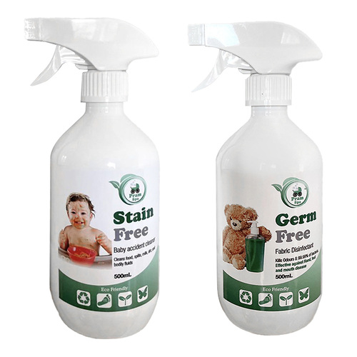 2pc Pram Spa 500ml Eco Stain Free & Germ Free Fabric Disinfectant Cleaner