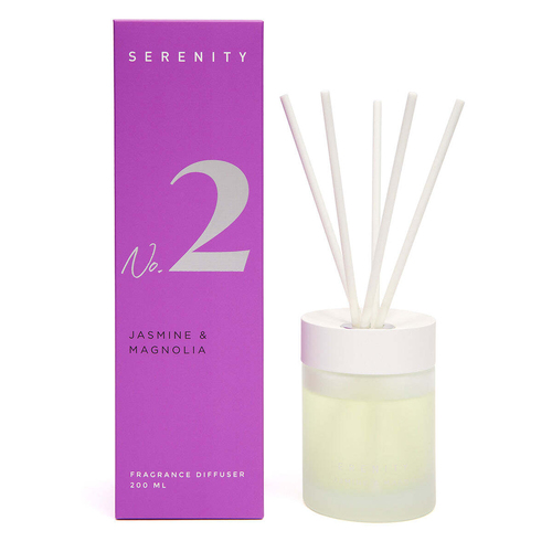 Serenity Numbered Core 200ml Reed Diffuser - Jasmine Magnolia