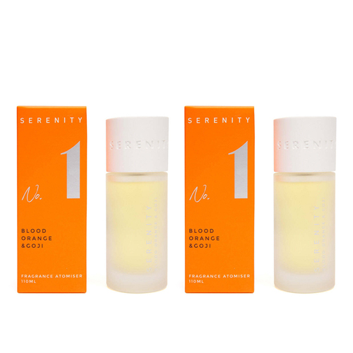 2PK Serenity Numbered Core 110ml Room Scented Spray - Blood Orange & Goji