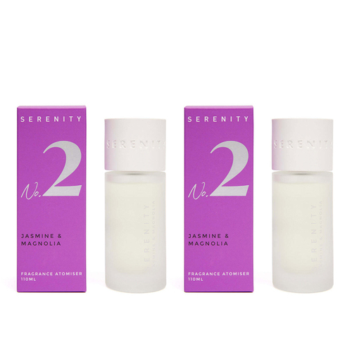 2PK Serenity Numbered Core 110ml Room Scented Spray - Jasmine Magnolia