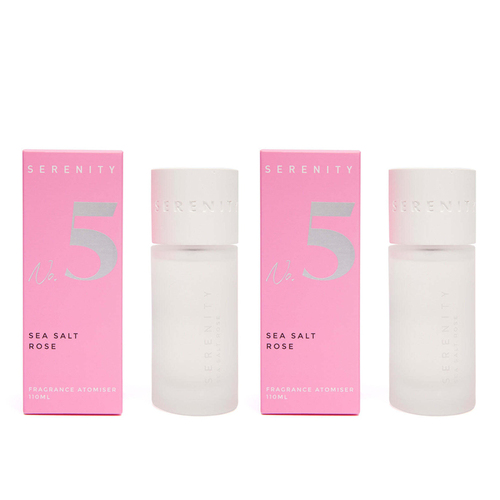 2PK Serenity Numbered Core 110ml Room Scented Spray - Sea Salt & Rose