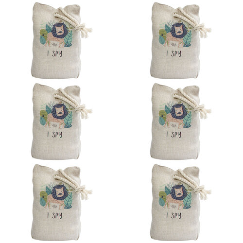 6PK LVD Polyester Doorstop I Spy Decorative Home/Office Decor 12x19cm