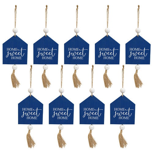 9PK LVD Hang House Blue Decorative Home/Lounge Decor Ornament