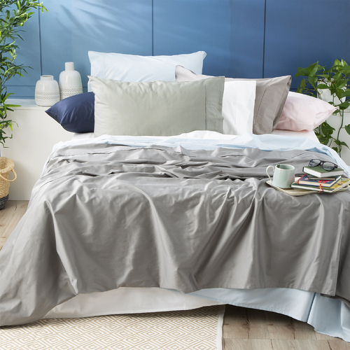 Park Avenue 500TC Bamboo Cotton Sheet Set King Single Indigo