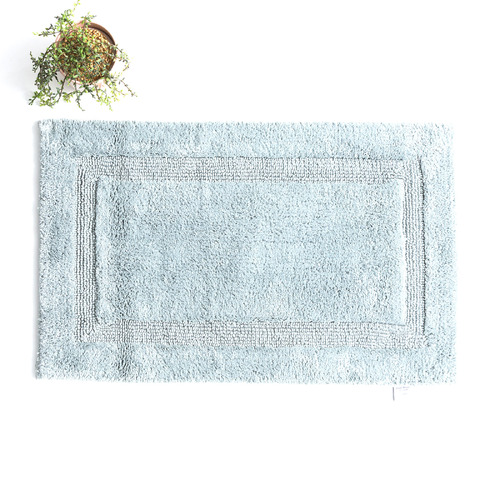 Renee Taylor Soho 80cm Cotton Bath Mat Reversible Silver