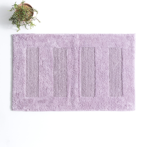 Renee Taylor Retreat 80cm Cotton Bath Mat Reversible Lilac