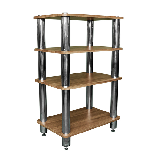 Silcron Steelseries 4 Shelf Hi-Fi Rack - Timber 94cm