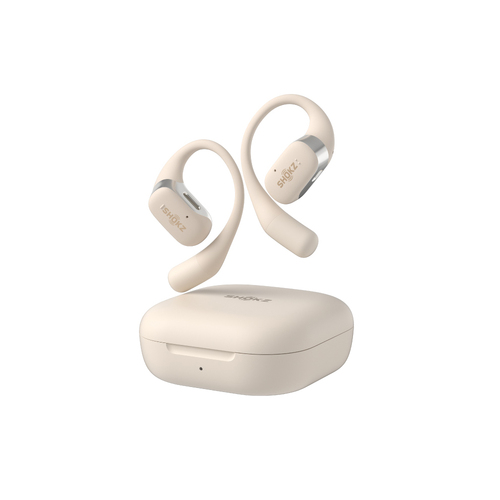 Shokz OpenFit Open Ear True Wireless Bone Conduction Earbuds - Beige