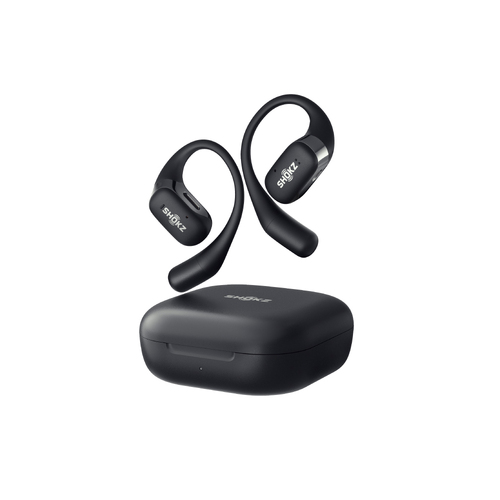 Shokz OpenFit Open Ear True Wireless Bone Conduction Earbuds - Black