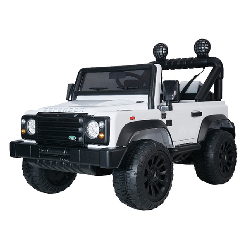 Volta Landrover Defender White 12V Kids Ride On Car Smart Control Toy 3+