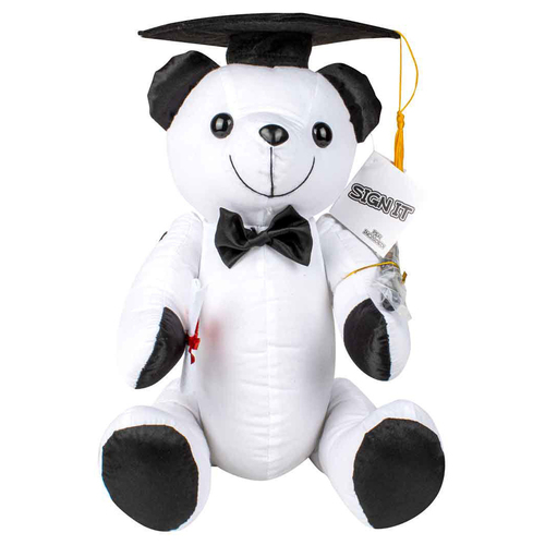 Graduation Signature Bear Personalize Message Gift w/ Marker 42cm