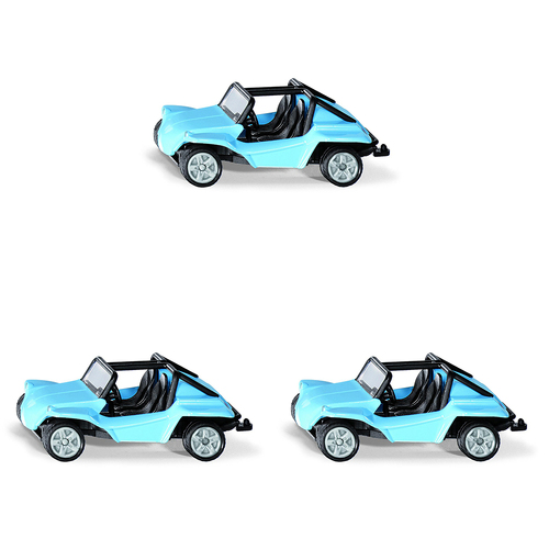 3PK Siku 1057 Buggy Car Kids Diecast Vehicle Toy 70mm Blue 3y+