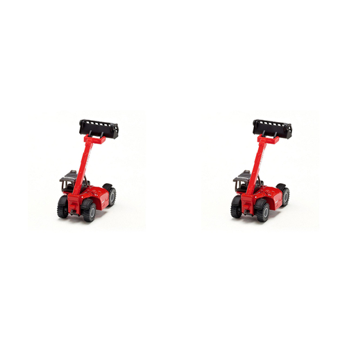 2PK Siku Manitou Red Telescopic Handler Diecast 89mm Toy 3y+