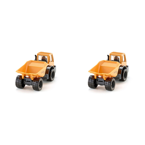 2PK Siku Bergmann Dumper Diecast Metal 82mm Kids Toy 3y+