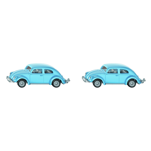 2PK Siku Volkswagen Blue Beetle Diecast Metal Kids Toy Car 3y+