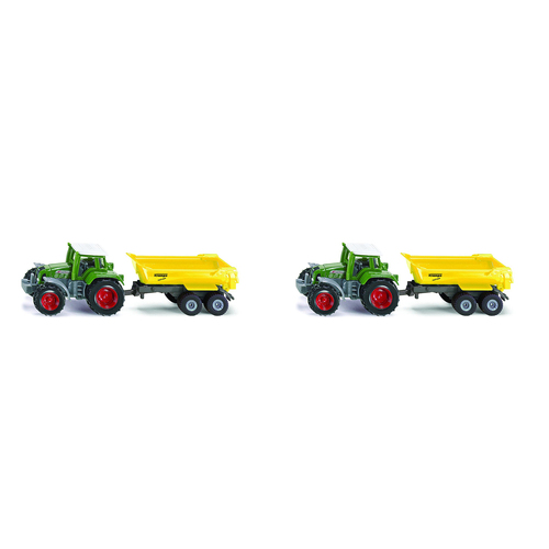 2PK Siku 1605 Fendt Tractor w/ Krampe Tipping Trailer Diecast 160mm Toy 3y+