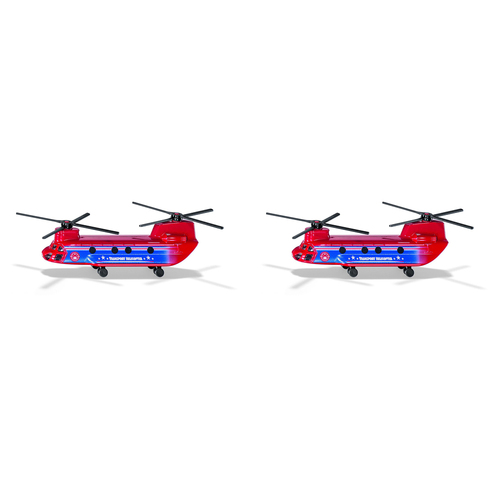 2PK Siku Transport Helicopter Diecast Vehicle Kids/Childrens Toy 3y+