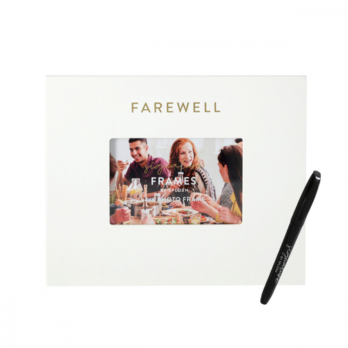 Splosh Farewell Signature Frame w/ Marker 27.5x23cm - White