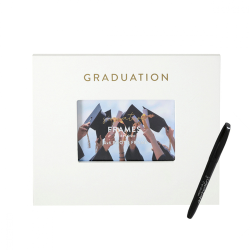 Splosh Graduation Signature Frame w/ Marker 27.5x23cm - White