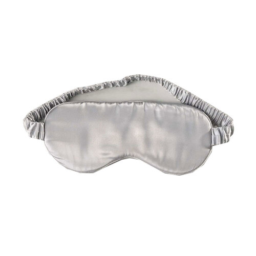 Canningvale Beautysilks Eye Mask Light-Blocking Sleep Aid - Silver