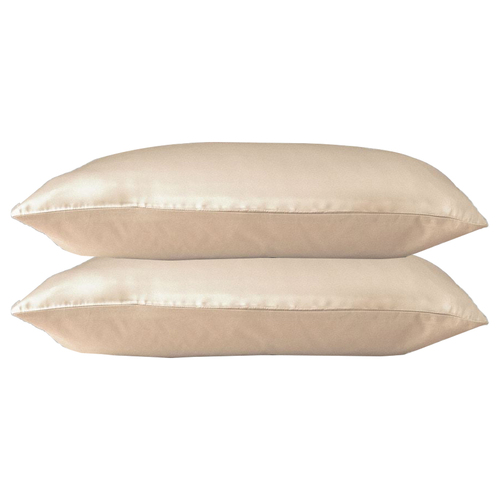 2pc Canningvale Beautysilks Pillowcase Set Champange