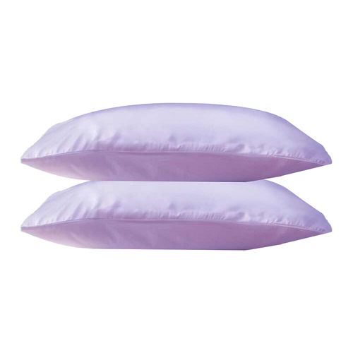 2pc Canningvale Beautysilks Pillowcase Cover Lilac