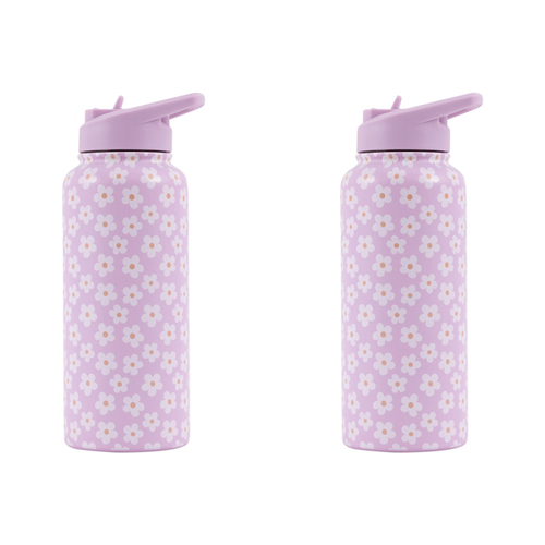 2PK Splosh Sip By Splosh Daisy S/Steel Water Bottle 950ml