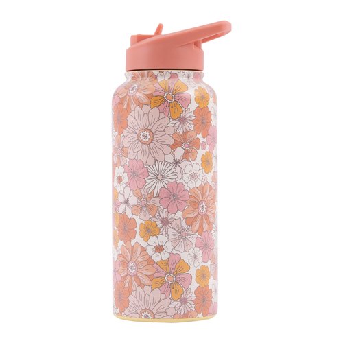 Splosh Sip By Splosh Floral S/Steel Water Bottle 950ml