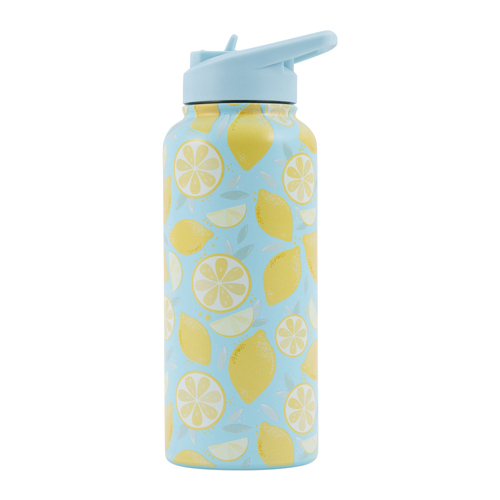 Splosh Sip By Splosh Lemon S/Steel Water Bottle 950ml