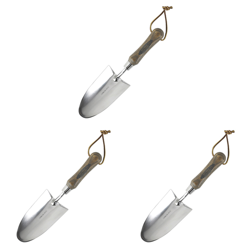 3PK Spear & Jackson S/Steel Traditional Hand Trowel w/ Strap