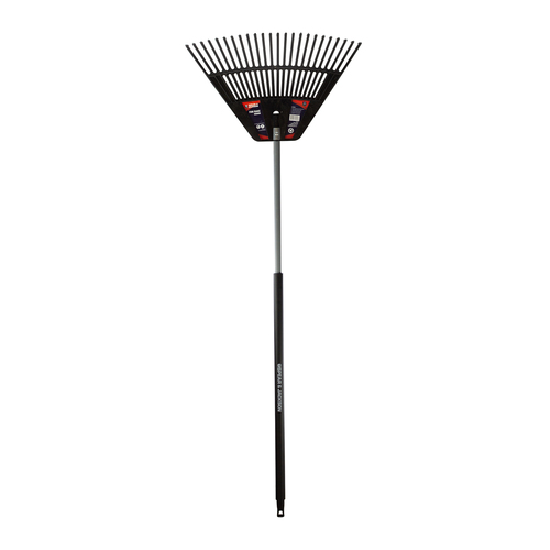 Spear & Jackson Fan Steel Rake 24T w/ Adjustable Soft Grip 20cm - Black