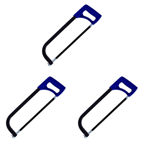 3PK Spear & Jackson Hacksaw Box Frame Non-Slip Handle 450mm - Blue