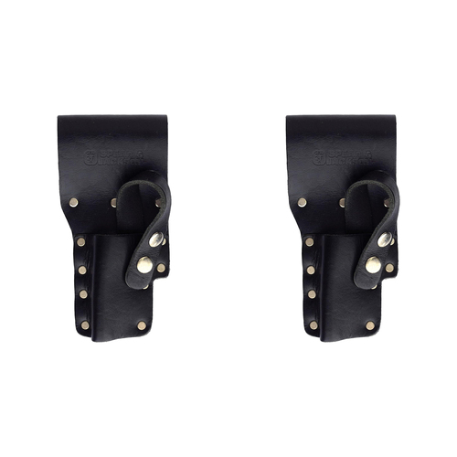 2PK Spear & Jackson Single-Pocket Multi-Tool Podger Knife Holder Type 1 Leather BLK