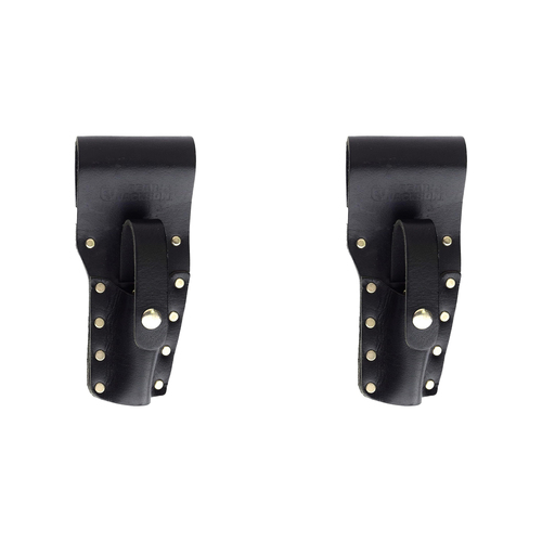 2PK Spear & Jackson Single-Pocket Multi-Tool Podger Knife Holder Type 2 Leather BLK