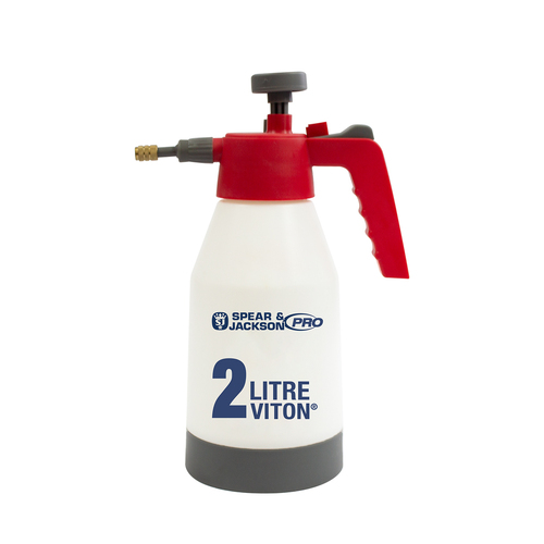 Spear & Jackson 2L Pressure Sprayer w/ Viton Seals - White