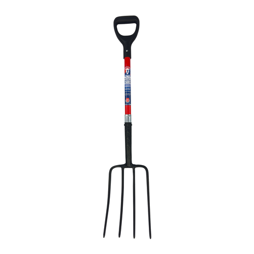 Spear & Jackson ProTread Steel Fork Digging w/ D-Handle 68cm - Black