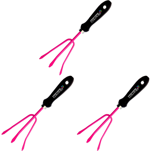 3PK Spear & Jackson Colours Garden Cultivator -  Pink