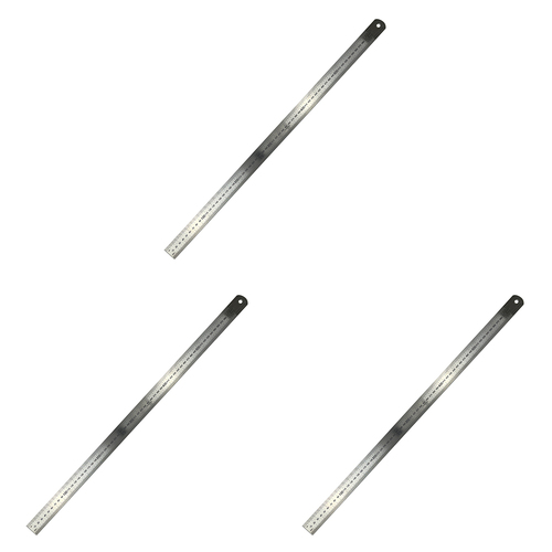 3PK Spear & Jackson Ruler Stainless Steel 600mm - Silver