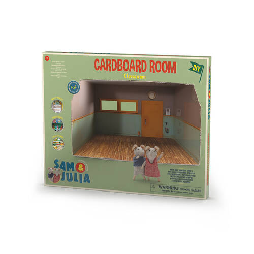 Sam & Julia Cardboard Room Classroom Kids DIY Toy  3y+