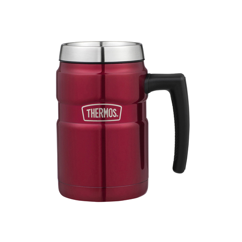 Thermos Stainless King S/Steel Vacuum Insulated Camping Mug Red 470ml