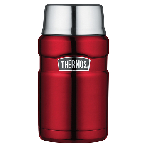 Thermos Stainless King Vacuum Insulated Food Jar Red 710ml