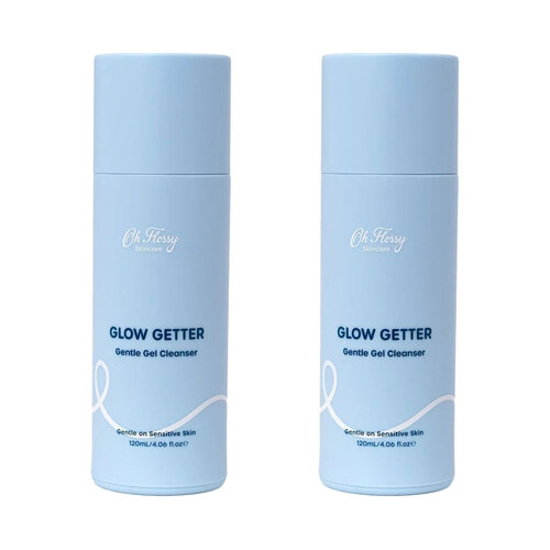 2PK Oh Flossy Skincare 120ml Glow Getter Gentle Gel Cleanser