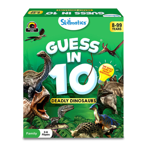 Skillmatics Guess in 10 Deadly Dinosaurs Kids/Childrens Toy 8+