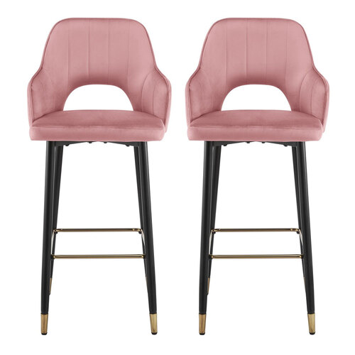 bar stools blush pink