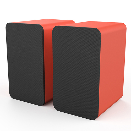 Silcron SLR07 Wireless Active Bookshelf Speakers with HDMI ARC - Red