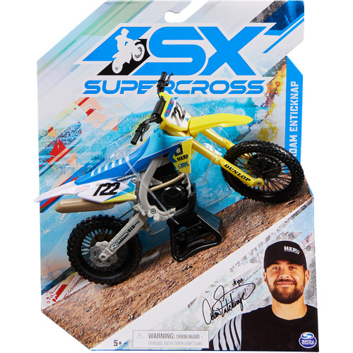 Spin Master Supercross 1:10 Diecast Motorcycle Kids Toy Assorted 5+