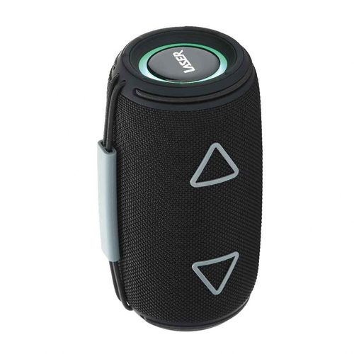 Laser Portable Fabric Wireless Bluetooth Speaker Max - Black