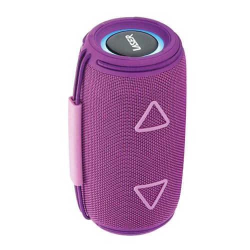 Laser Portable Fabric Wireless Bluetooth Speaker Max - Purple