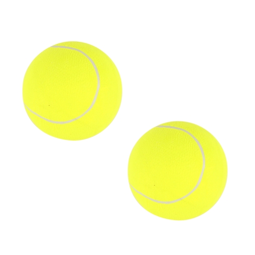 2PK Razoo Tennis Ball Jumbo 24.5cm Fun Outdoor Toy Yellow 3+