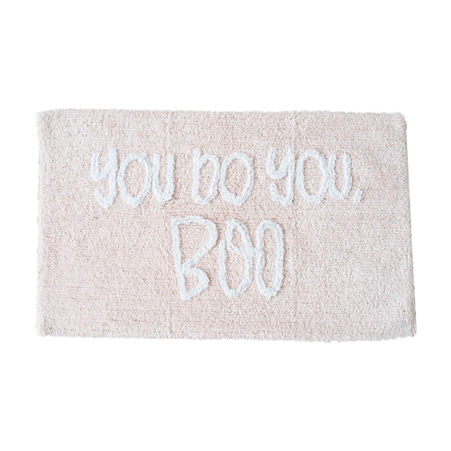 Rayell Bathroom Mat Rug You Do You Boo Pink 80x50cm